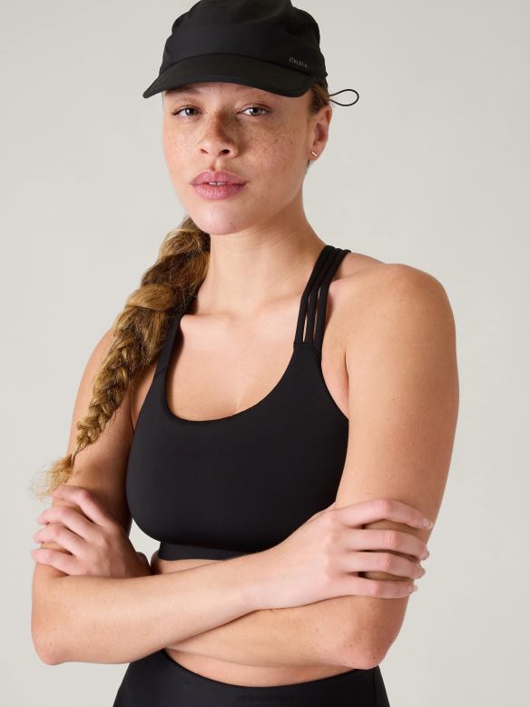 Athleta Pacesetter Run Hat Women Black Accessories VHFL21003