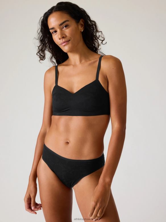 Athleta Ritual Adjustable Bra A-C Women Black Lace Bras & Underwear | VHFL2610