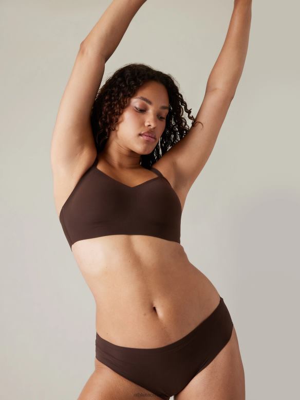 Athleta Ritual Adjustable Bra D-DD Women Toasted Brown Bras & Underwear | VHFL2626