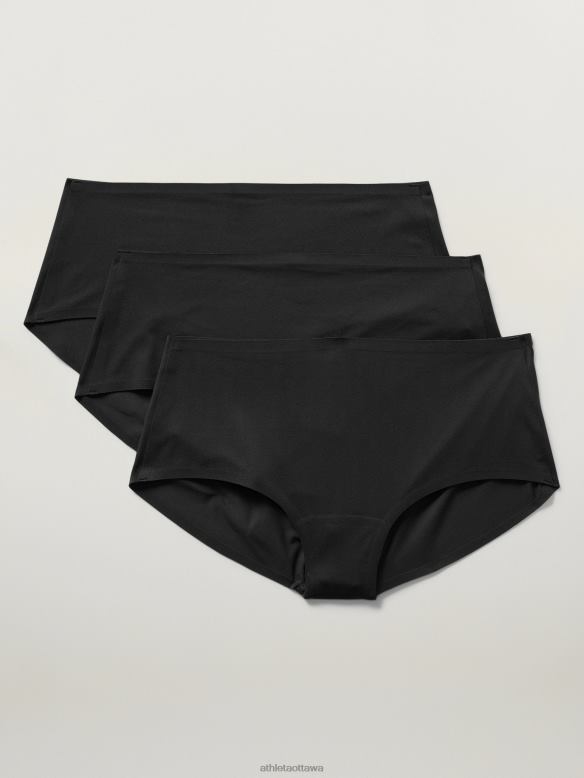 Athleta Ritual Boyshort Underwear 3-Pack Women Black Bras & Underwear | VHFL2622
