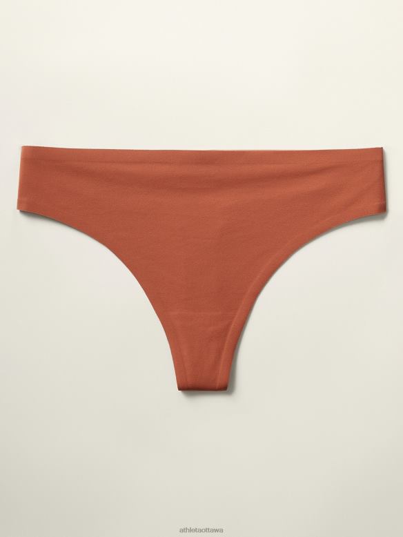 Athleta Ritual Thong Underwear Women Copper Brown Bras & Underwear | VHFL2703