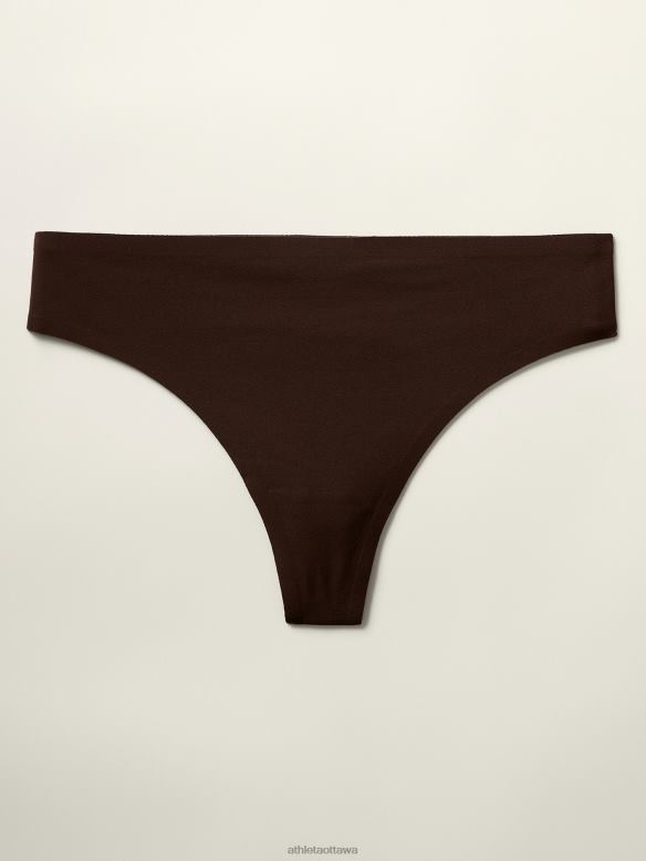 Athleta Ritual Thong Underwear Women Toasted Brown Bras & Underwear | VHFL2704
