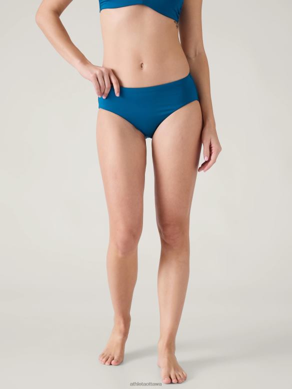 Athleta Clean Full Swim Bottom Women Dark Lapis Blue Swimwearwear VHFL2876