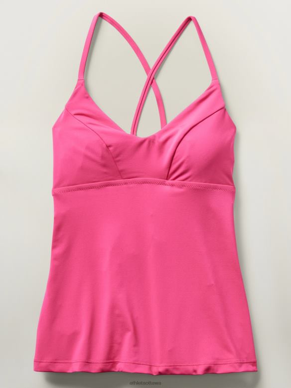 Athleta Triangle Tankini A-C Women Tulip Pink Swimwearwear VHFL2928